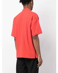 Chemise à manches courtes rouge YMC