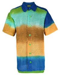 Chemise à manches courtes turquoise AG