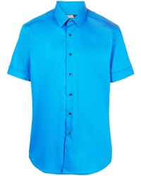 Chemise à manches courtes turquoise Karl Lagerfeld