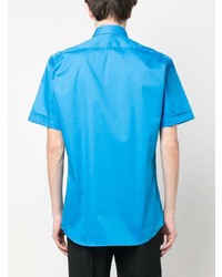 Chemise à manches courtes turquoise Karl Lagerfeld