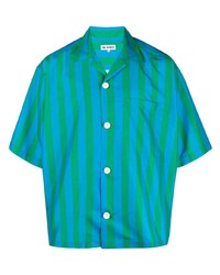 Chemise à manches courtes turquoise Sunnei