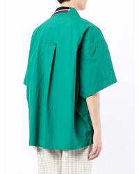 Chemise à manches courtes vert foncé Kolor