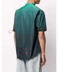 Chemise à manches courtes vert foncé Off-White