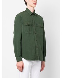 Chemise à manches courtes vert foncé Fay