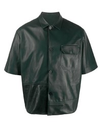 Chemise à manches courtes vert foncé Oamc