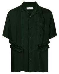 Chemise à manches courtes vert foncé Toga