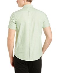 Chemise à manches courtes vert menthe