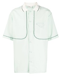 Chemise à manches courtes vert menthe Drôle De Monsieur