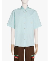 Chemise à manches courtes vert menthe Gucci