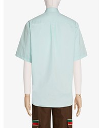 Chemise à manches courtes vert menthe Gucci