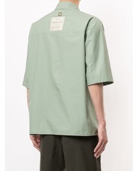 Chemise à manches courtes vert menthe Wooyoungmi