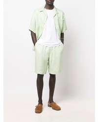 Chemise à manches courtes vert menthe Maharishi