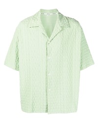 Chemise à manches courtes vert menthe Sunnei