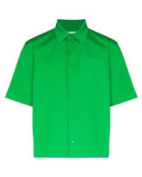 Chemise à manches courtes verte Bottega Veneta