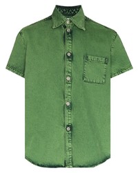 Chemise à manches courtes verte Namacheko