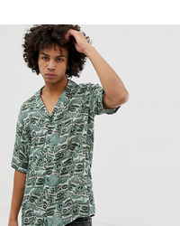 Chemise à manches courtes verte Reclaimed Vintage