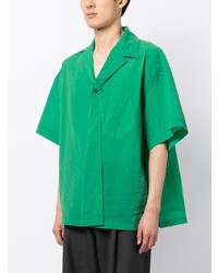 Chemise à manches courtes verte Kolor