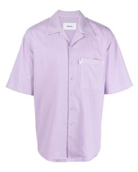 Chemise à manches courtes violet clair Château Lafleur-Gazin