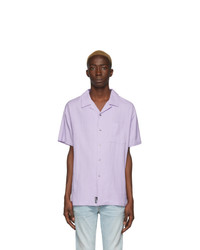 Chemise à manches courtes violet clair DOUBLE RAINBOUU