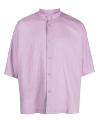 Chemise à manches courtes violet clair Homme Plissé Issey Miyake