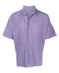 Chemise à manches courtes violet clair Homme Plissé Issey Miyake