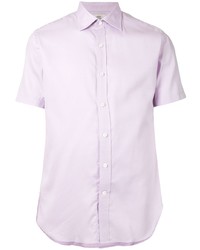 Chemise à manches courtes violet clair Kent & Curwen