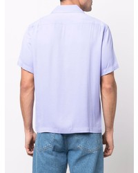 Chemise à manches courtes violet clair Sandro