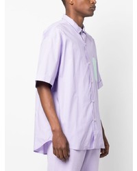 Chemise à manches courtes violet clair Ih Nom Uh Nit