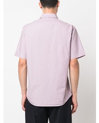 Chemise à manches courtes violet clair Aspesi