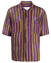 Chemise à manches courtes violette Andersson Bell