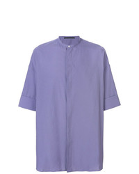 Chemise à manches courtes violette Haider Ackermann