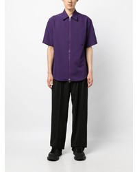 Chemise à manches courtes violette Oamc