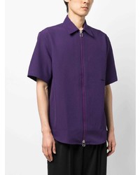 Chemise à manches courtes violette Oamc