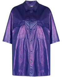 Chemise à manches courtes violette Isabel Marant