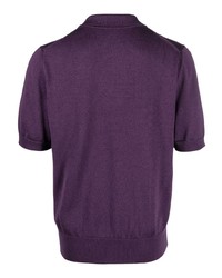 Chemise à manches courtes violette PT TORINO