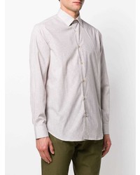 Chemise à manches longues à carreaux beige Paul Smith