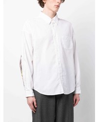 Chemise à manches longues à carreaux blanche VISVIM