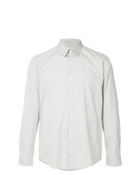 Chemise à manches longues à carreaux blanche Cerruti 1881