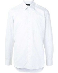 Chemise à manches longues à carreaux blanche D'urban
