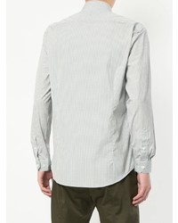 Chemise à manches longues à carreaux blanche Cerruti 1881
