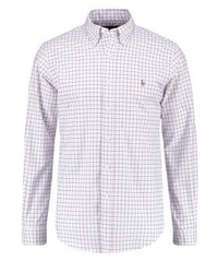 Chemise à manches longues à carreaux blanche Ralph Lauren