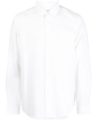 Chemise à manches longues à carreaux blanche VISVIM