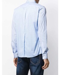 Chemise à manches longues à carreaux bleu clair Les Hommes Urban