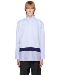 Chemise à manches longues à carreaux bleu clair Comme des Garcons Homme