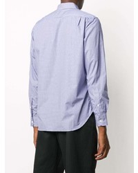 Chemise à manches longues à carreaux bleu clair Comme des Garcons Homme