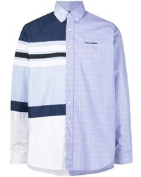 Chemise à manches longues à carreaux bleu clair Palmer//Harding
