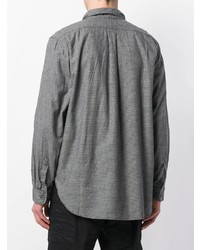 Chemise à manches longues à carreaux gris foncé Engineered Garments