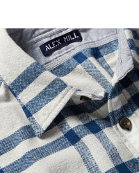 Chemise à manches longues à carreaux grise Alex Mill