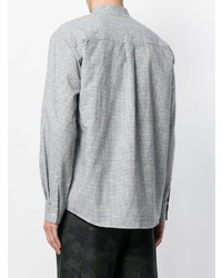 Chemise à manches longues à carreaux grise Henrik Vibskov