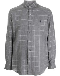 Chemise à manches longues à carreaux grise Polo Ralph Lauren